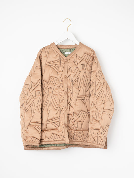 ＜キルティングミリタリージャケット＞リバーシブル　タパ