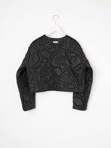 <Quilted Short Jacket> Reversible Mountain