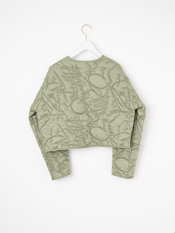 &lt;Quilted Short Jacket&gt; Reversible Mountain