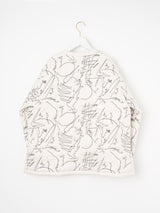 <Quilted Military Jacket> Reversible Mountain