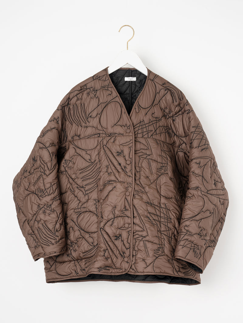 &lt;Quilted Variant Jacket&gt; Reversible Mountain