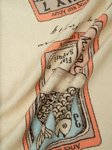 &lt;Wool Silk Stole Herringbone Weave 120&gt; Tarot