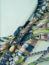 &lt;Wool Silk Stole Herringbone Weave 120&gt; Vivace Tassel