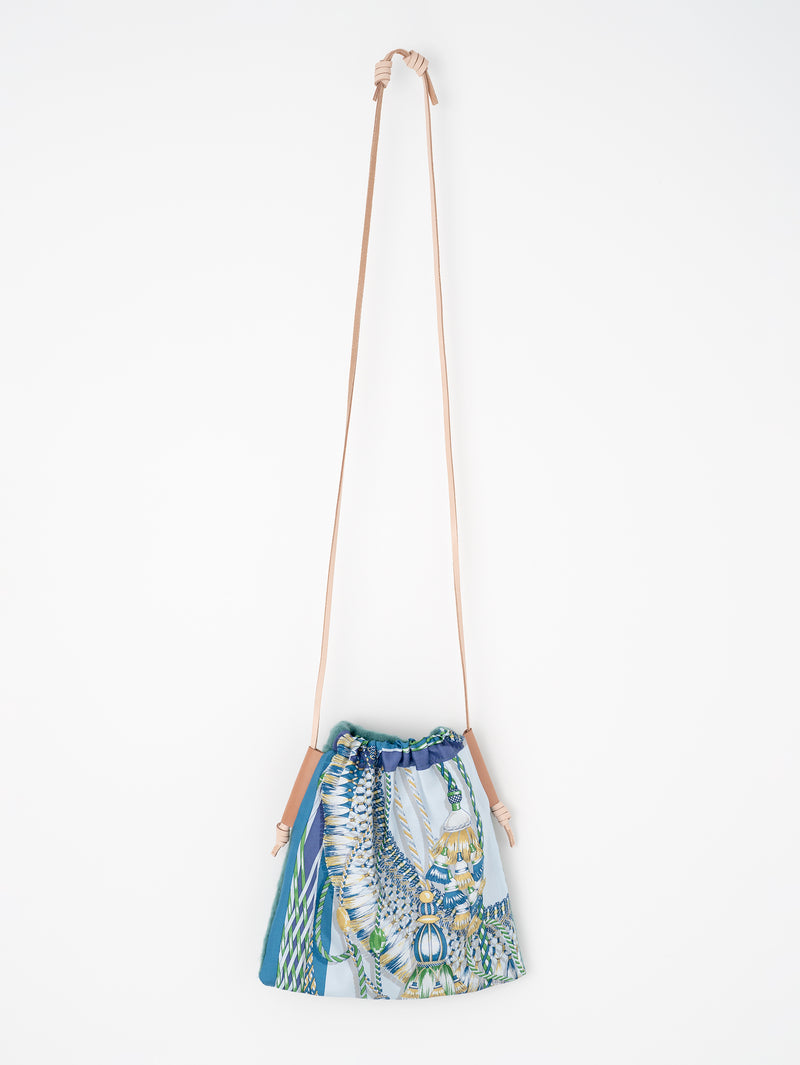 PRINT SILK MINI BAG / VIVACE TASSEL