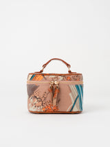 ＜バニティポーチミニ＞コラージュフラワーバルーン