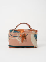 ＜バニティポーチ＞コラージュフラワーバルーン