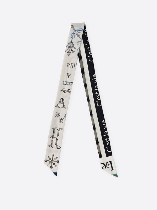 ＜ボウタイミニ5＞クロスステッチバンダナ