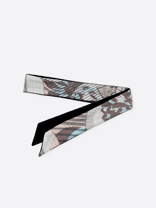 ＜ボウタイミニ5＞ベルベット＆コラージュダリアロンド