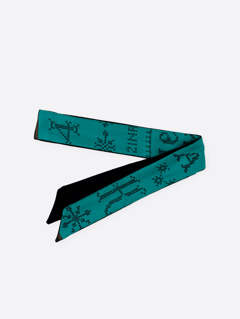 BOWTIE MINI 5 / VELVET & CROSS STITCH BANDANA