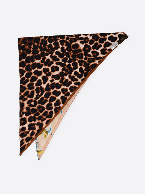 TRIANGULAR SCARF MINI / BOTANICAL STRIPE