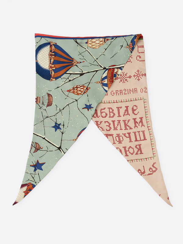 DIAMOND SCARF / CROSS STITCH BANDANA