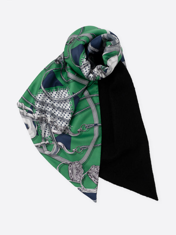 WOOL SILK W MUFFLER / BOTANIC GARDEN