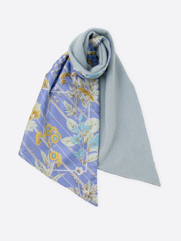 WOOL SILK W MUFFLER / BOTANIC GARDEN