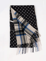 ＜シルクカシミアWマフラー＞ジオメドット