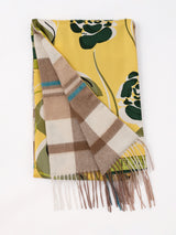 &lt;Silk Cashmere Double Scarf&gt; Collage Rose