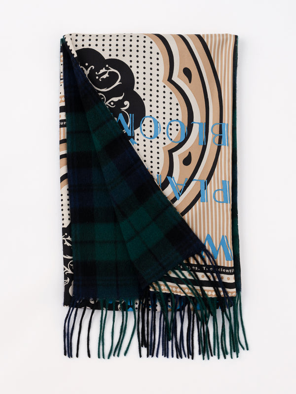 &lt;Silk Cashmere Double Scarf&gt; Daisy Bandana