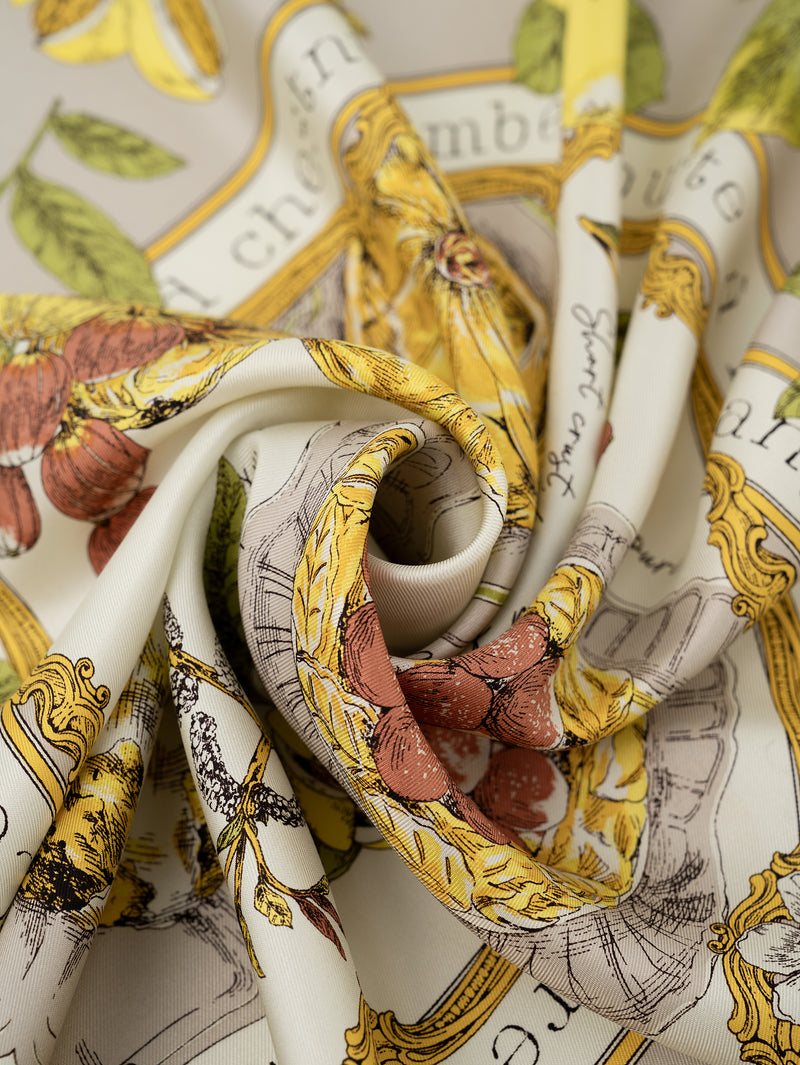 ＜シルクスカーフ65＞アンティークレシピ