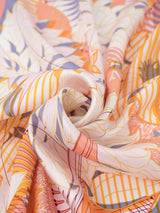 SILK SCARF 65 / COLLAGE DAHLIA RONDO