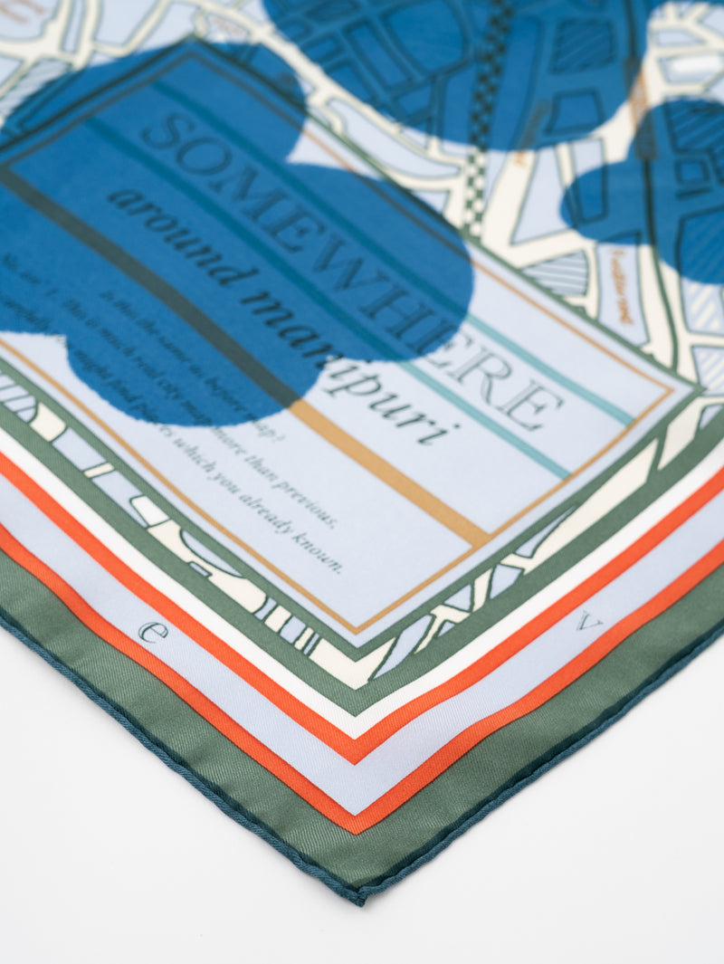 ＜シルクスカーフ88＞コラージュサムウェア