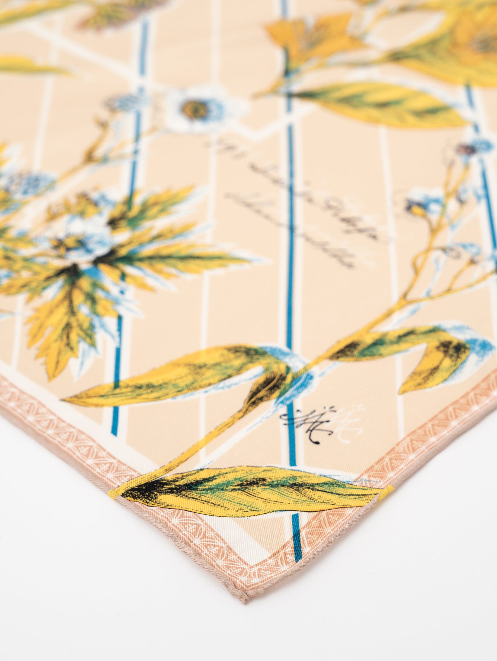 シルクスカーフ65＞ボタニカルストライプ – manipuri