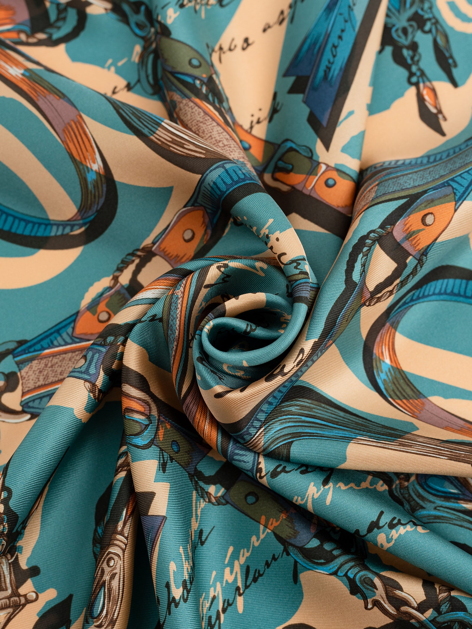 シルクスカーフ65＞コラージュトルクメン – manipuri