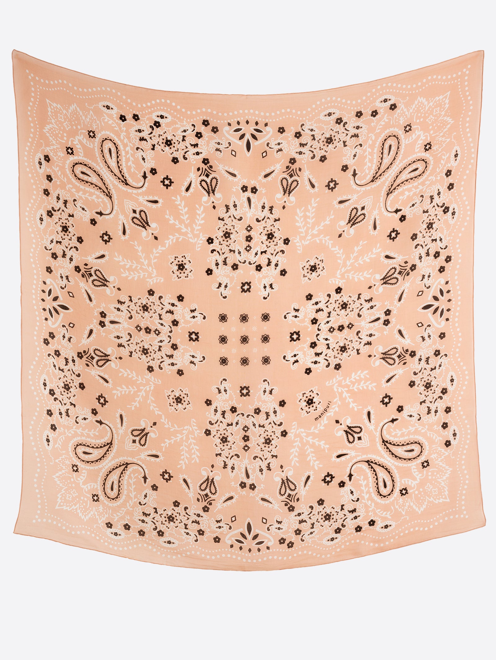 コットンシルクストール120＞カレイドバンダナ – manipuri