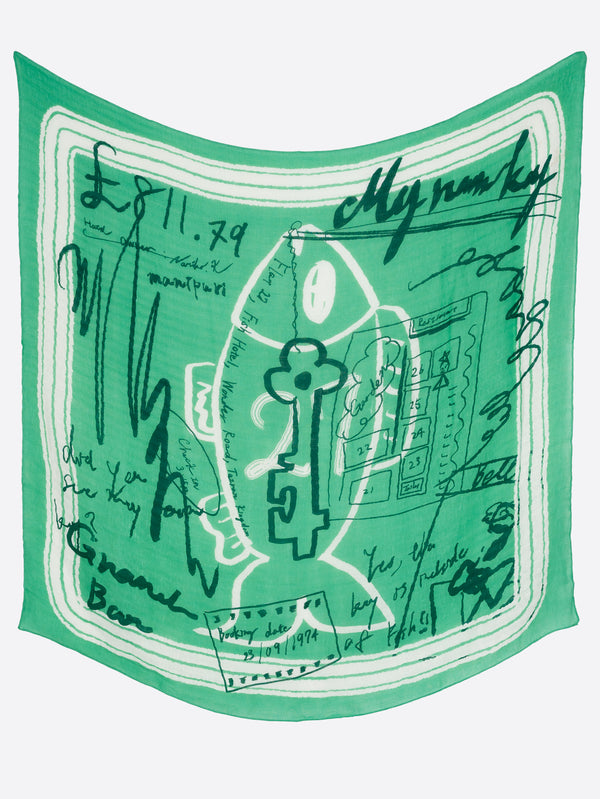 LINEN STOLE 120 / INVERSION FISH