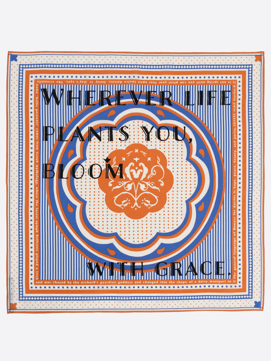 ＜コットンスカーフ65＞デイジーバンダナ