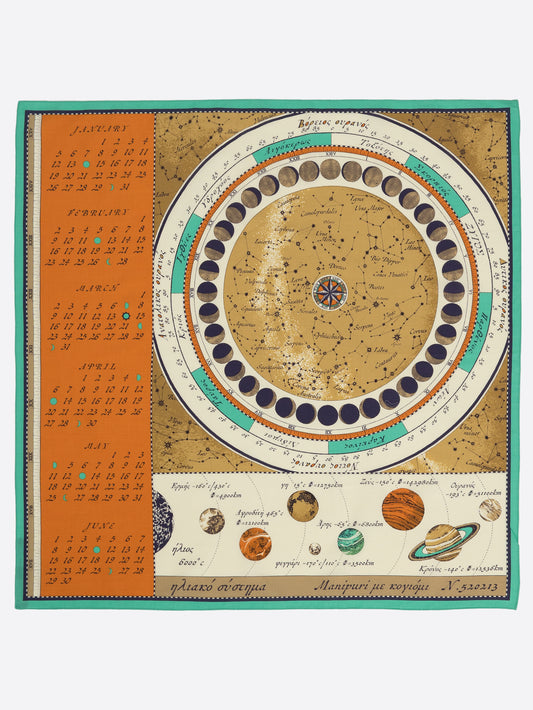 ＜コットンスカーフ65＞ホロスコープ