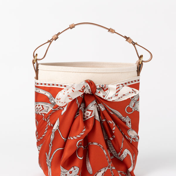 runrunrun かご編み付きバケツトートバッグ　ミナペルホネン　ハンドメイド runrunrun かご編み付きバケツトートバッグ ミナペルホネン ハンドメイド