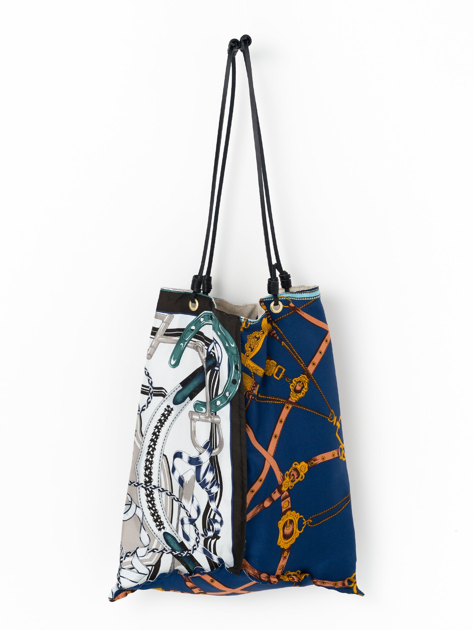 リバーシブルプリントトートバッグL＞リボンハーネス＆スクエアベルト  