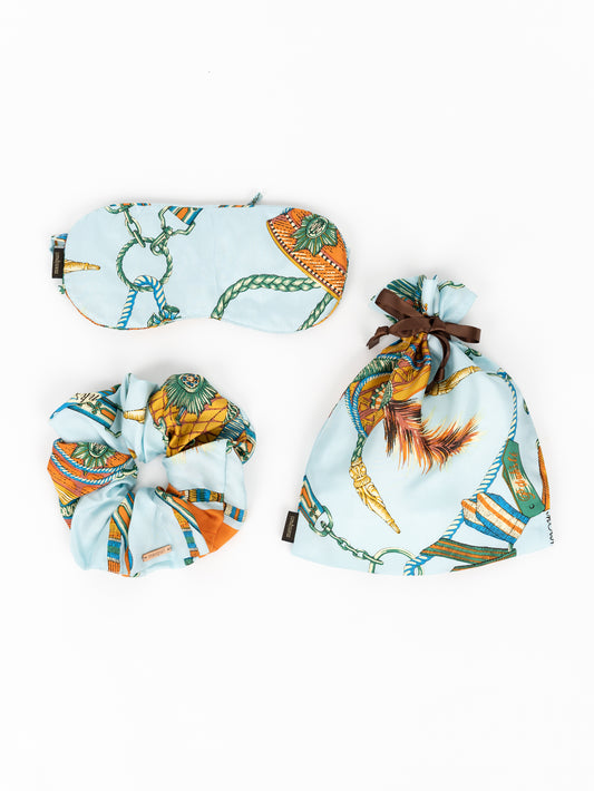 ＜シュシュ+アイマスク+巾着セット＞ケピ