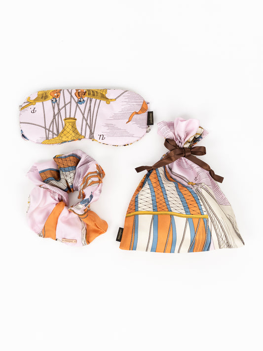 ＜シュシュ+アイマスク+巾着セット＞バルーン