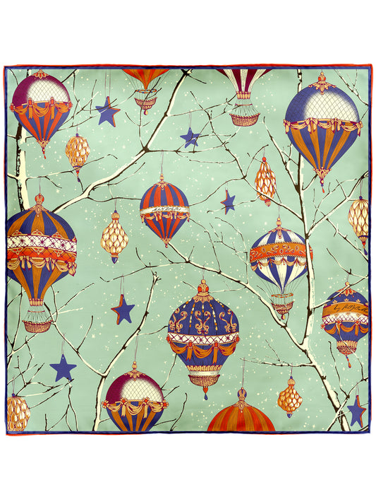 SILK SCARF 65 / ORNAMENT BALLOON