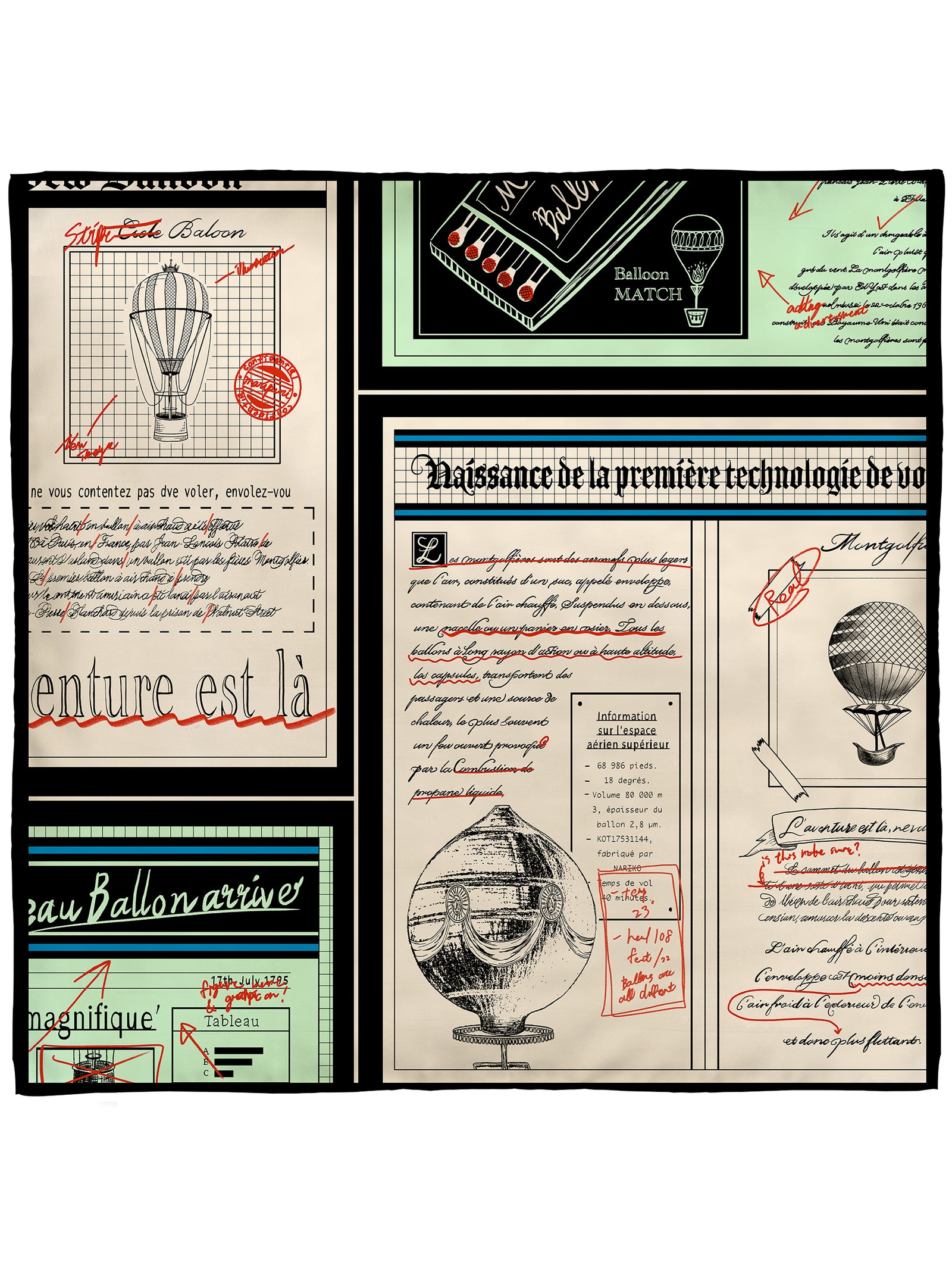 シルクスカーフ65＞ニュースペイパー – manipuri