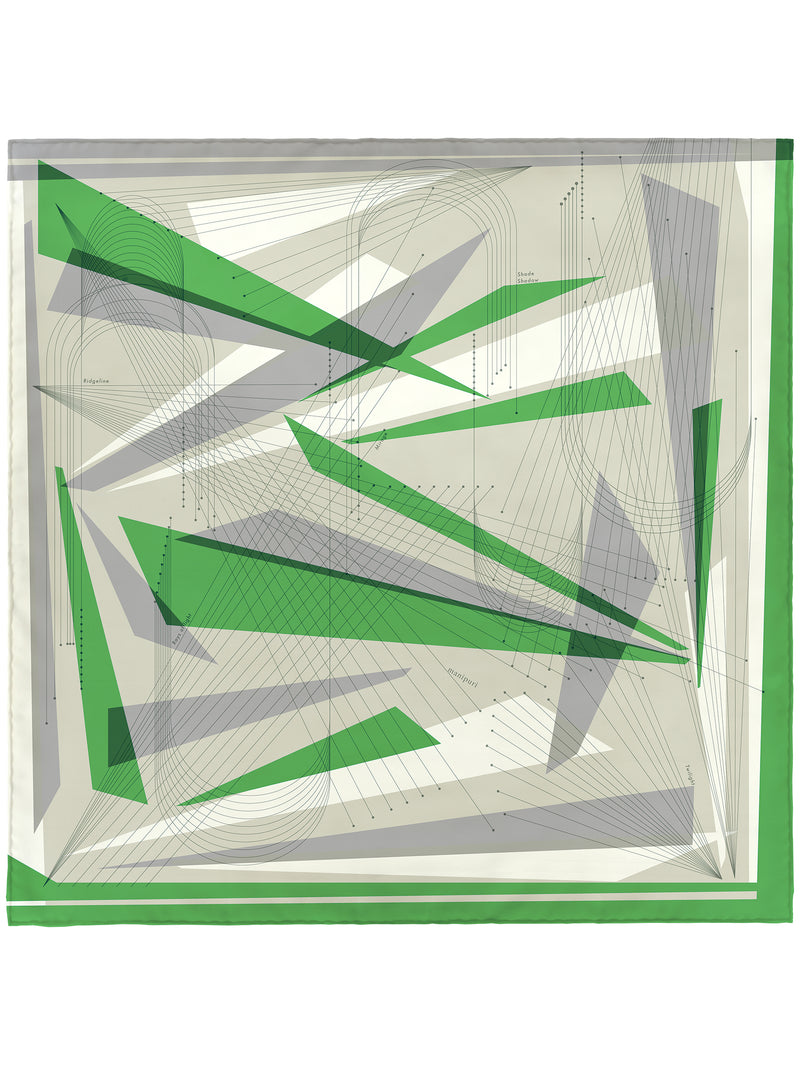 ＜シルクスカーフ88＞レイライト