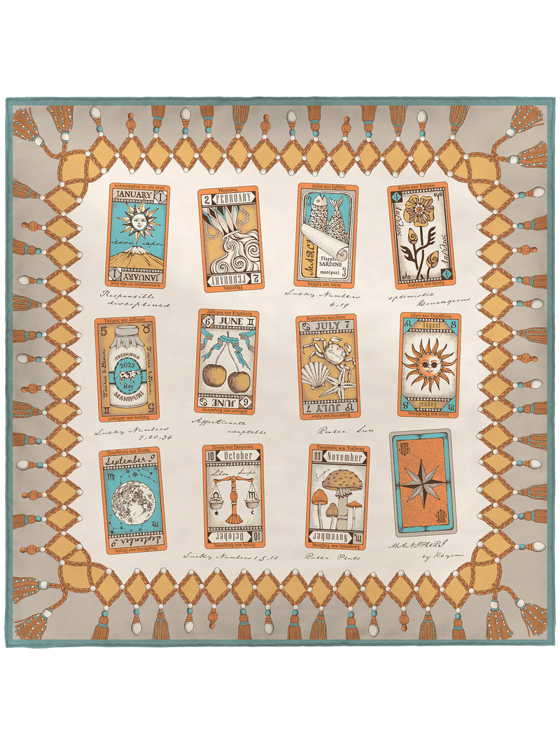 ＜シルクスカーフ65＞タロット