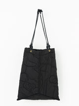 QUILTED TOTE BAG L / BLACK