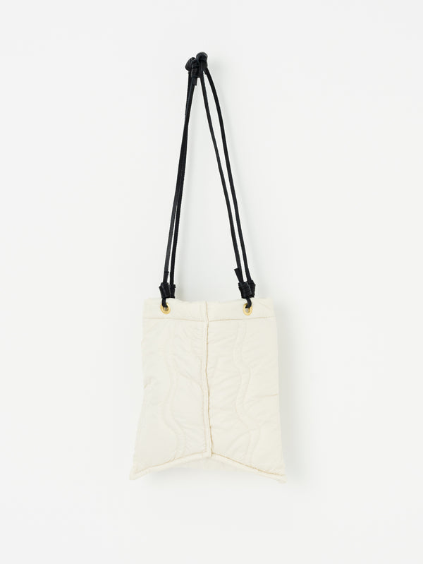 QUILTED TOTE BAG S / IVORY