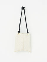 QUILTED TOTE BAG S / IVORY