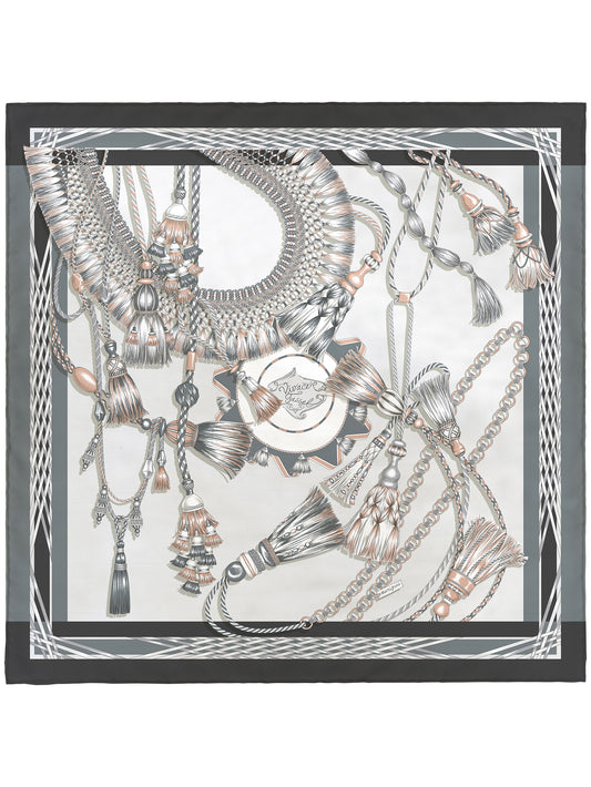 SILK SCARF 65 / VIVACE TASSEL