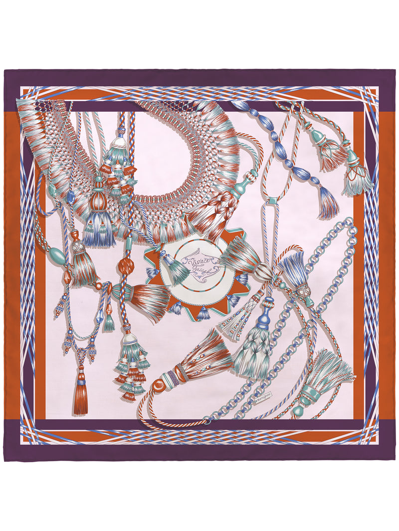 ＜シルクスカーフ88＞ヴィヴァーチェタッセル