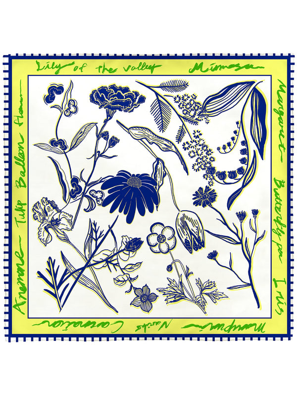 SILK SCARF 88 / FLORA