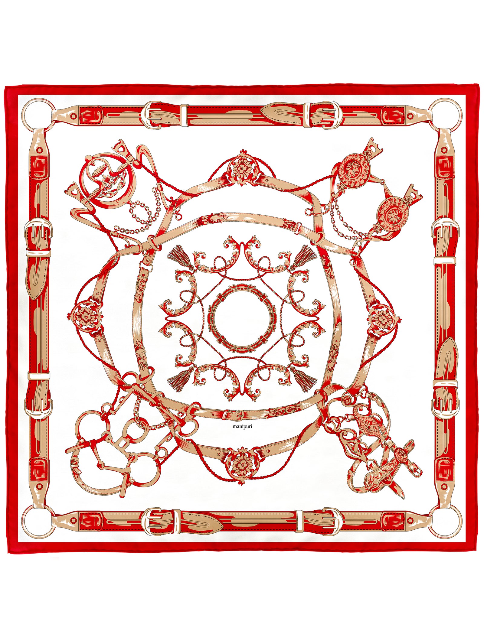 シルクスカーフ65＞ジャガード織クラシックベルト – manipuri