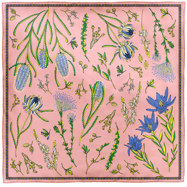 シルクスカーフ88＞ネイティブフラワー – manipuri