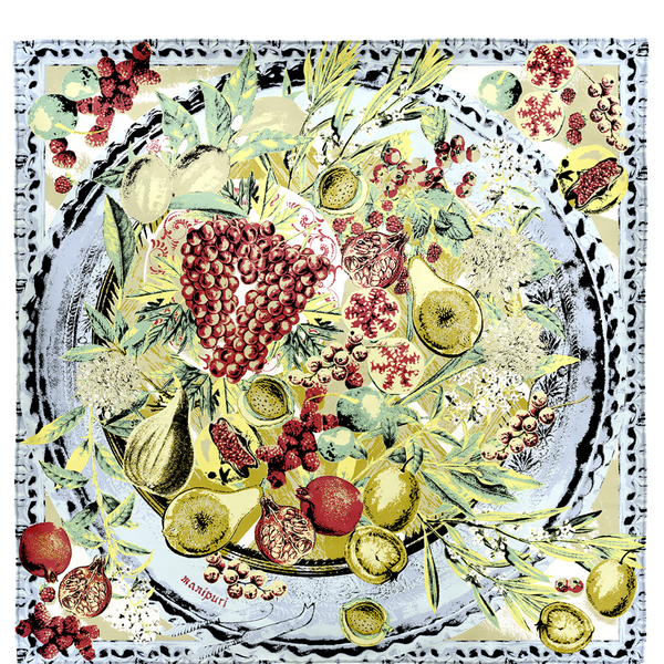 シルクスカーフ65＞ ビーガン – manipuri