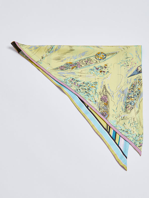 TRIANGULAR SCARF MINI / FLOAT MARKET
