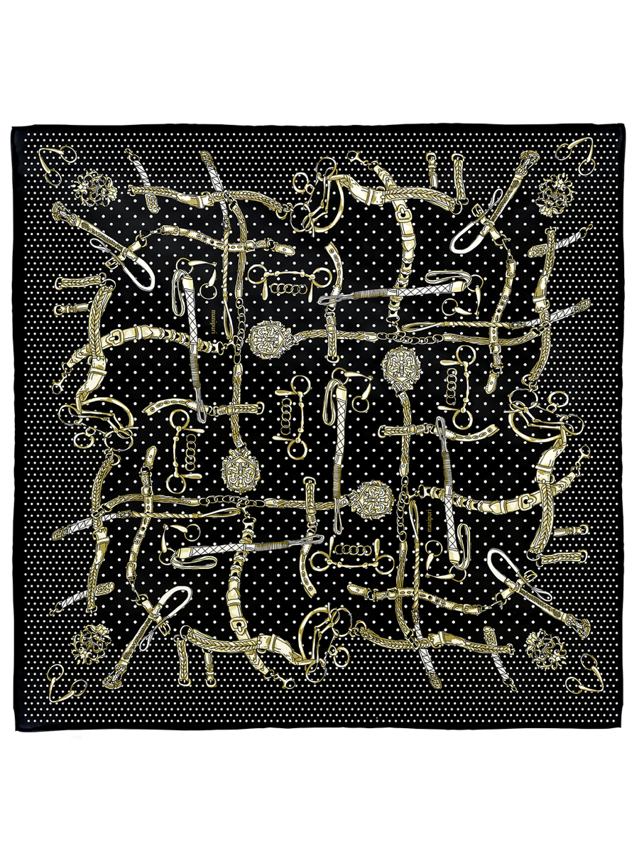 ダブルフェイスシルクスカーフ88>ドットビット&レオパード – manipuri ダブルフェイスシルクスカーフ88>ドットビット&レオパード – manipuri