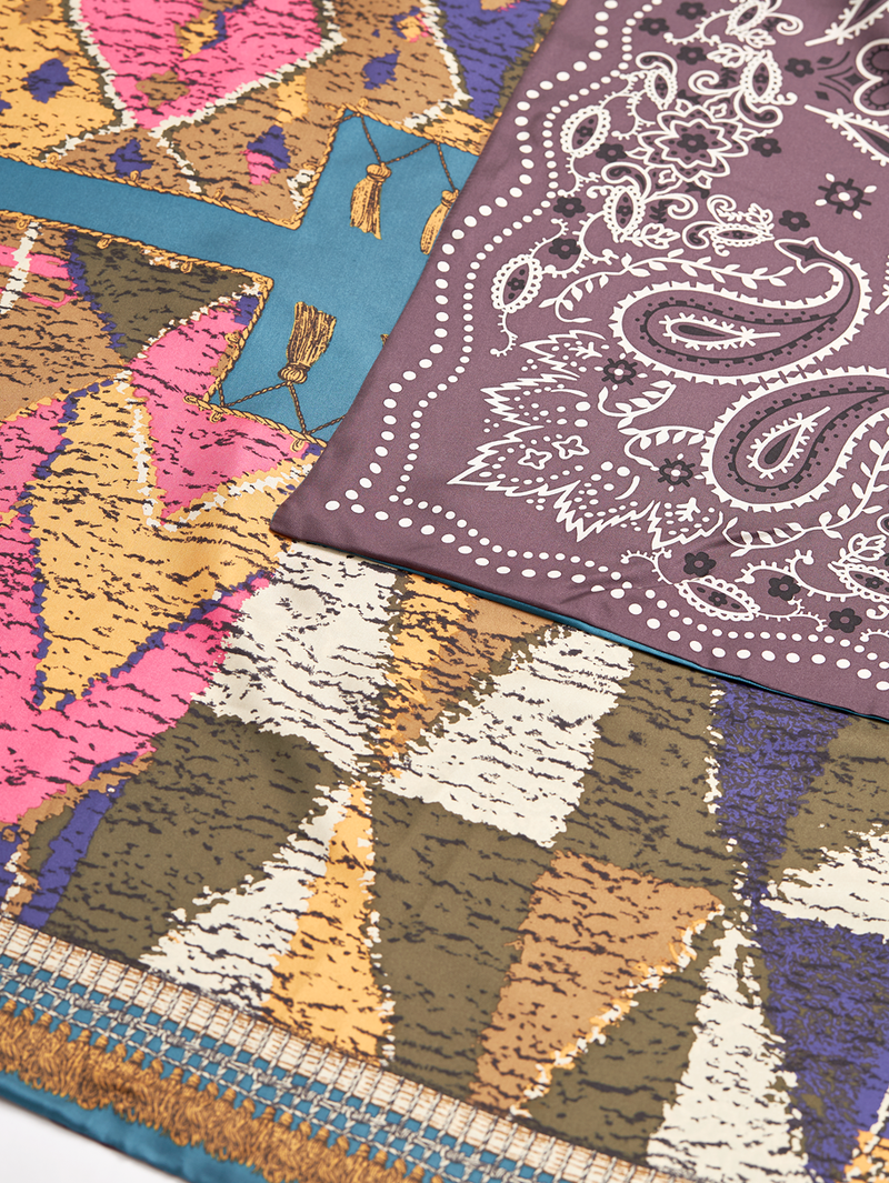 DOUBLE FACE SILK SCARF 88 / RUG & BANDANA – manipuri