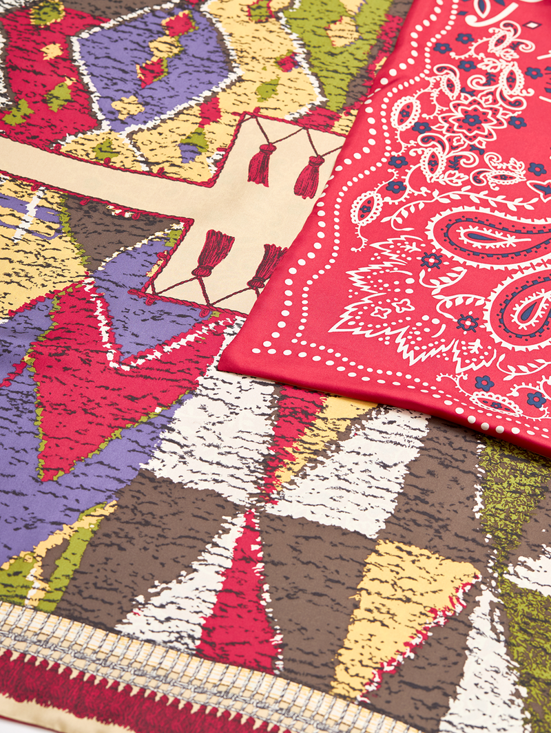 DOUBLE FACE SILK SCARF 88 / RUG & BANDANA – manipuri